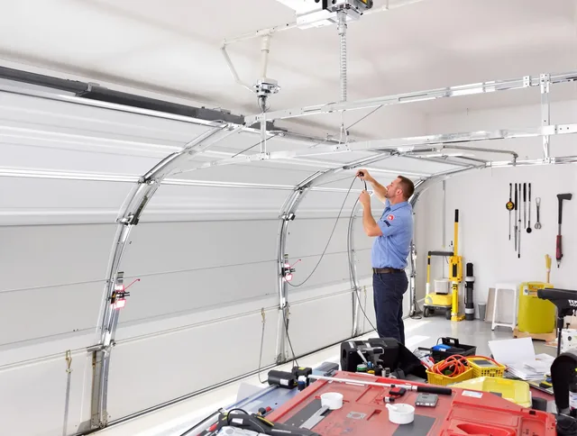 Garage door cable repair service by Fort Collins Garage Door Repair in Fort Collins