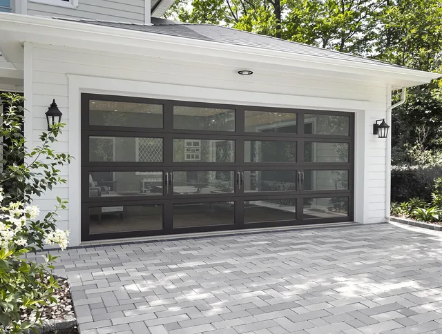 Fort Collins Garage Door Repair design specialist presenting custom garage door options to Fort Collins homeowner