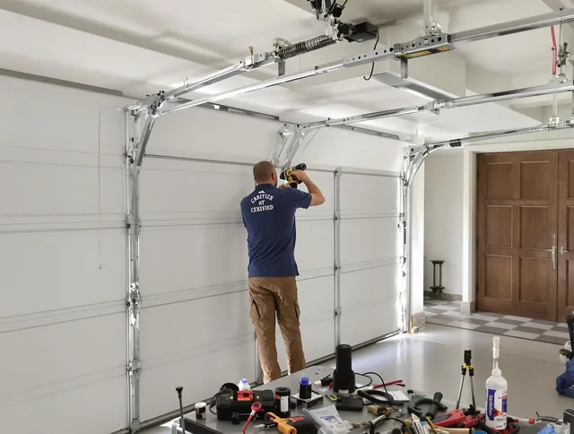 Fort Collins Garage Door Repair certified technician performing precision garage door repair in Fort Collins