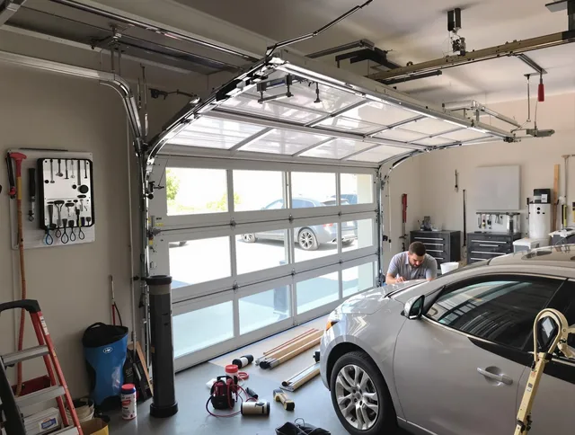 Garage door noise reduction service by Fort Collins Garage Door Repair in Fort Collins