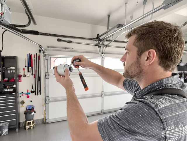 Garage door opener repair service by Fort Collins Garage Door Repair in Fort Collins