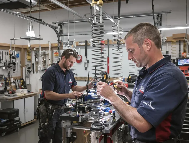 Garage door spring repair service by Fort Collins Garage Door Repair in Fort Collins